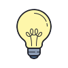 Brainstorm or idea icon